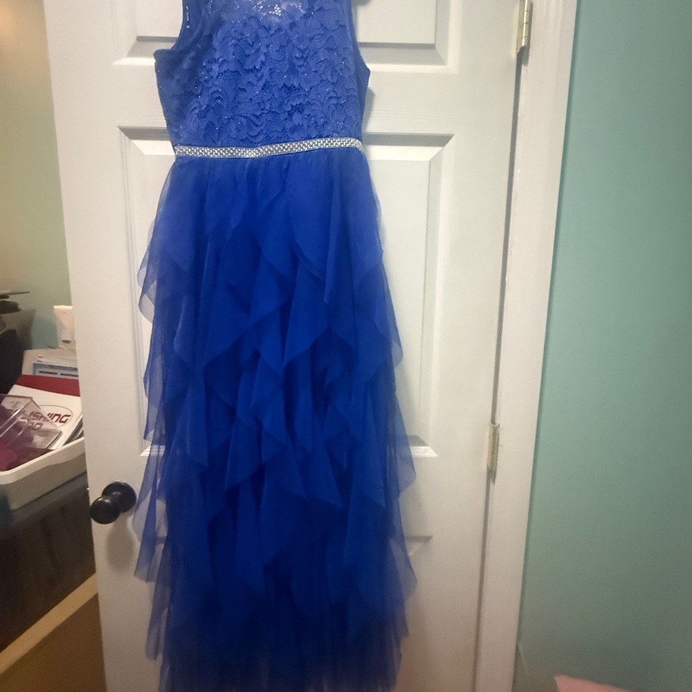 Elegant Blue Girls Dress